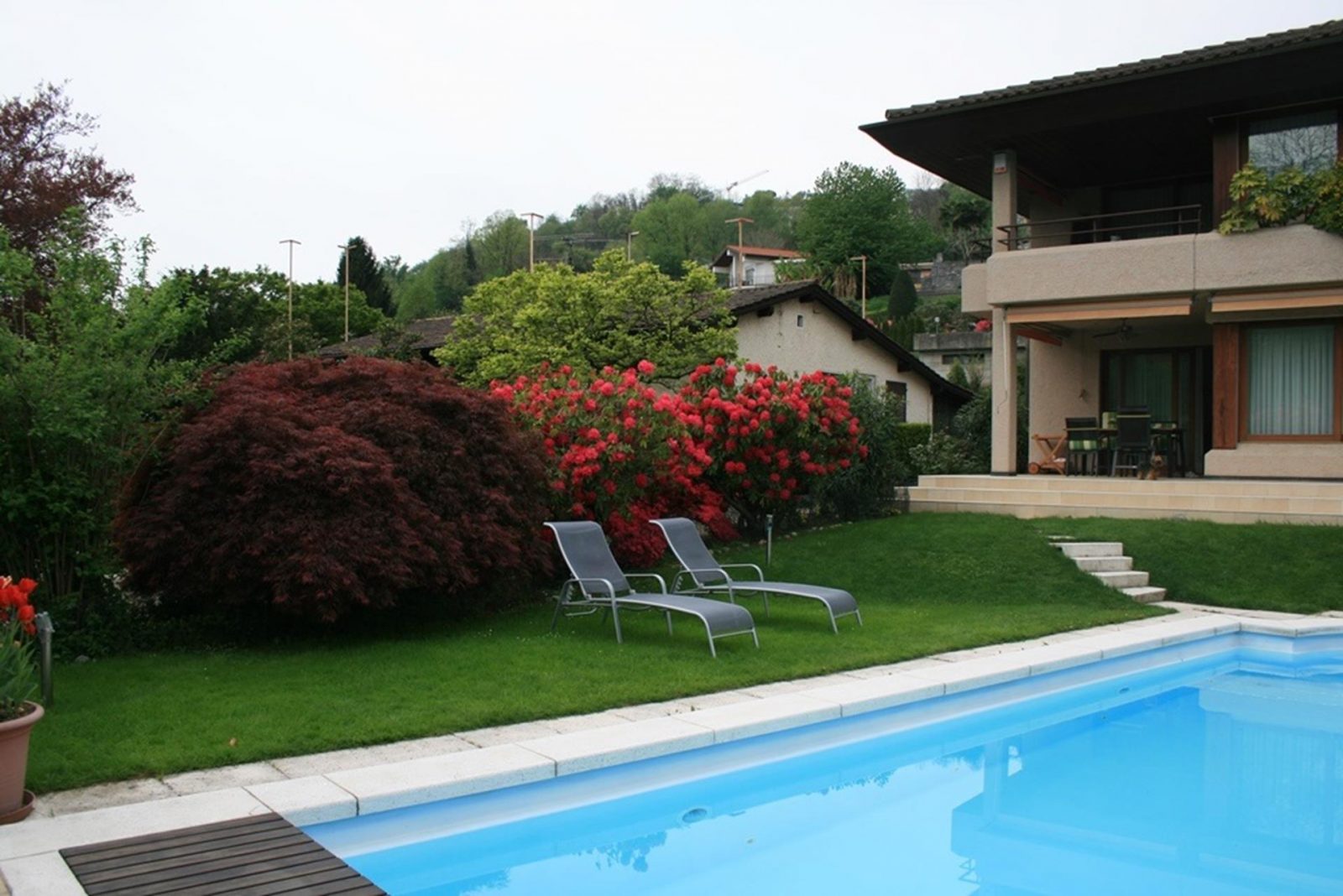 Lugano Breganzona villa con piscina e giardino